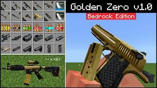 New Gold Gun Addon (1.21+) | Minecraft PE Mod/Addons 1.21+
