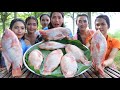 Wow amazing cooking fish roasted with salt and fish sauce recipe - Amazing video