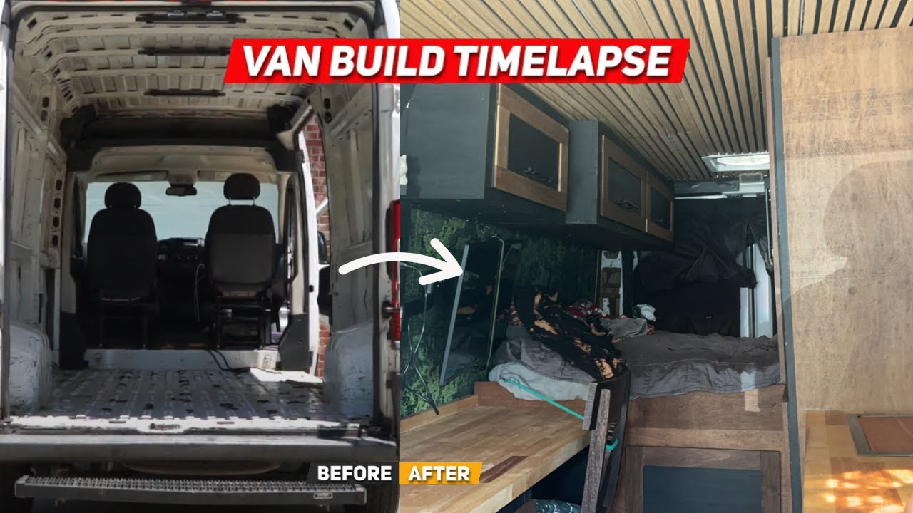FULL VAN BUILD TIMELAPSE | No Experience! - YouTube