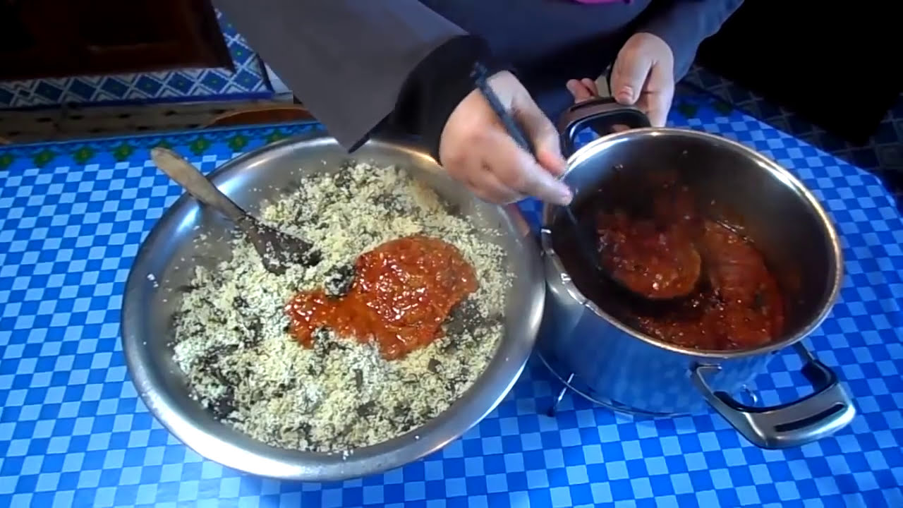 اكلة  فرفوشة  كسكسي بالبسباس كسكسى مقطر فى (المطوية) @Cuisinetunisiennezakia