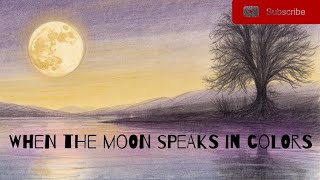 Moonlight Serenity 🌕 | Peaceful Night Landscape Painting | Relaxing Art Tutorial #art