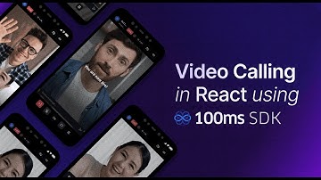How to create a Video Chat App in React | 100ms Video Calling Tutorial