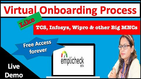 Free HR Tool-Virtual Onboarding Process  for your employees like TCS, Infosys,Wipro & Other Big MNCs
