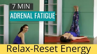 7 Minute Adrenal Fatigue Energy Boost Routine⏐ Easy Stretch & Meditation For Adrenal Fatigue