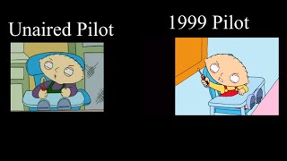 Comparing Family guy unaired Pilot to the 1999 Pilot