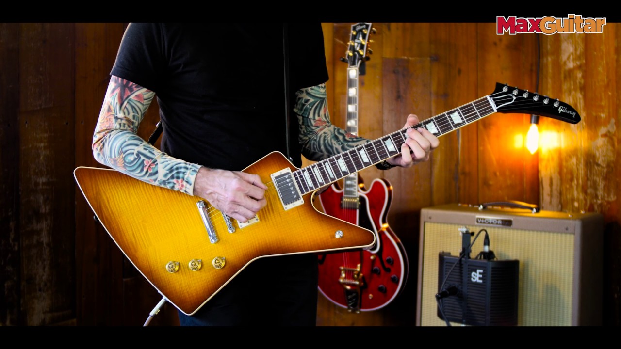 Max Guitar - Gibson Explorer Figured Iced Tea