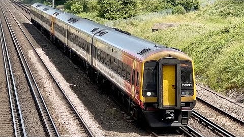 SWR Class 159s passing Potbridge, SWML, 12/6/2025 | Boom Trainspots