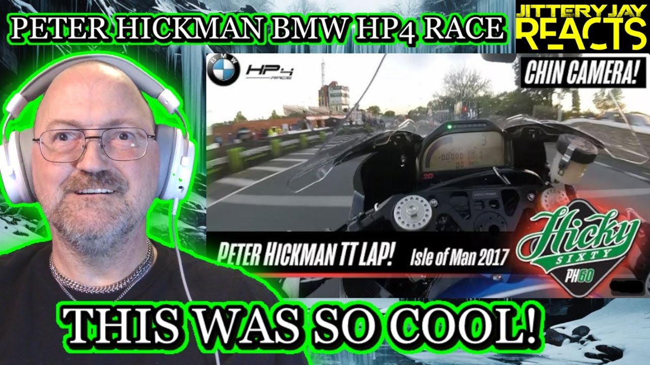Гонка Питера Хикмана на BMW HP4 - IOMTT - Камера под рулем - полный круг! - Реакция