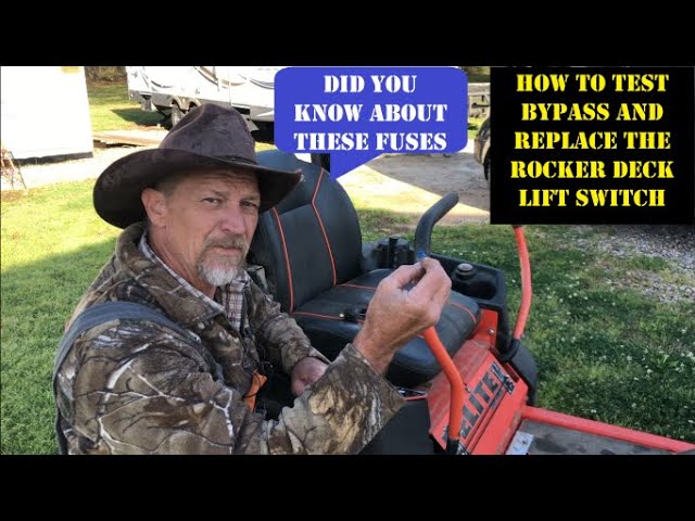 sha故障deck How to Test & REPLACE the Rocker DECK Lift Switch on a BAD