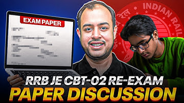 RRB JE CBT-02 Re-exam Paper discussion | Ankit Goyal | One Man Army