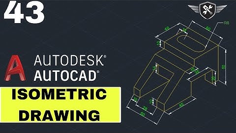 Autocad Isometric Drawing 43 | AutoCAD tutorial for beginners #akd #autocad #design
