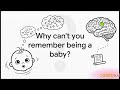 "The Mystery of Infantile Amnesia: Why Do Our Earliest Memories Fade Away?"