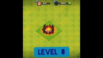 COC army camp level 1 to max | New | upgrade  #shorts