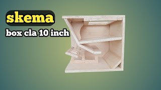 10 inch single cla box schematic suitable for home subwoofers 10 inch single cla box schematic suitable for home subwoofers