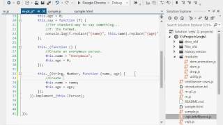 VEJIS JS Framework Intellisense Demo (Visual Studio 2012)