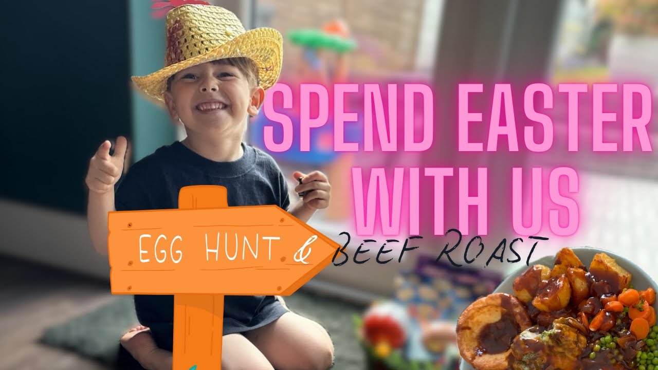 SPEND EASTER WITH US | Easter egg hunt | Beef roast | VLOG | Abbie ...