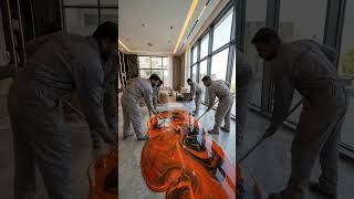 💫 Designed to impress, built to last... #epoxyfloor #resin #asmr #epoxy #design