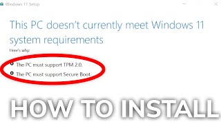 install windows 11 on unsupported pc (no tpm 2.0 or secure boot)