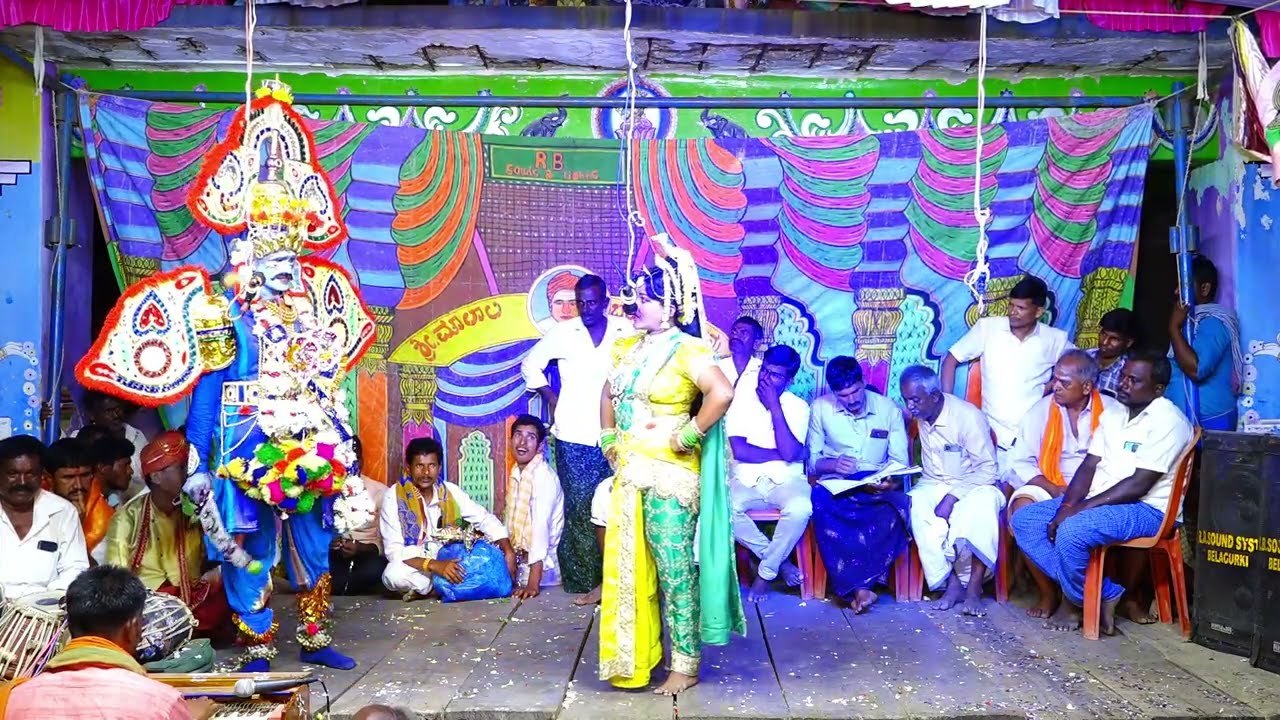 ಬಸರಕೂಡು ಗ್ರಾಮದಲ್ಲಿ ರೇಣುಕಾ ಜಮದಗ್ನಿಯ ಕಲ್ಯಾಣ ಬಯಲಾಟ ಭಾಗ 7