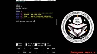 CARA MEMBUAT SCRIPT TERMUX TROJANS FAKE PROGRAM BASH