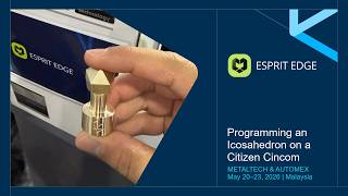 METALTECH & AUTOMEX 2026 | B‑Axis Demo on Citizen Cincom L20‑3M12 — Icosahedron machining