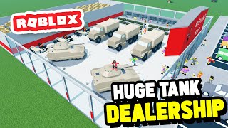Building a TANK Dealership in Retail Tycoon 2 (Roblox)