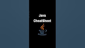 Java CheatSheet #shortsvideo#shortviral#trending#java#cheatsheets
