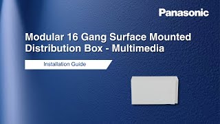 Modular 16 Gang Surface Mounted Distribution Box Standard Installation Guide