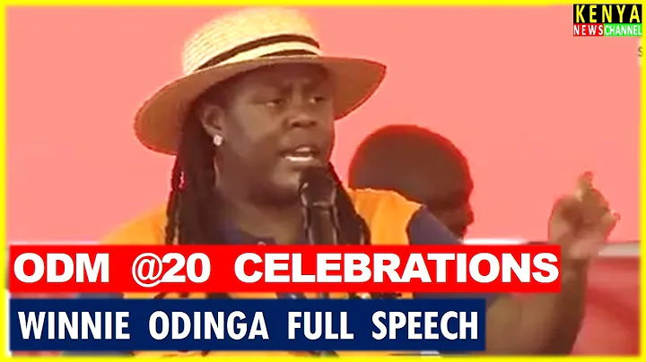 'ODM WAS NOT MADE IN A BEDROOM' Winnie Odinga Lectures Leaders during ODM@20 Celebrations Mombasa