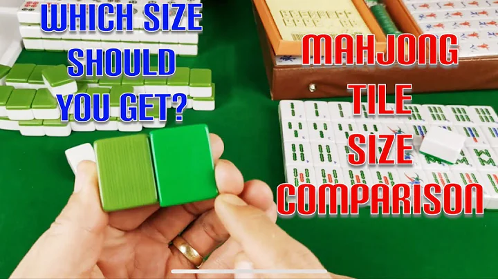 Chinese Mahjong Tile SIZE Set Comparison Large vs X-Large (Yellow Mountain VS Cafolo) - DayDayNews