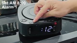 Set alarm for the CDBOOM BOX 8818