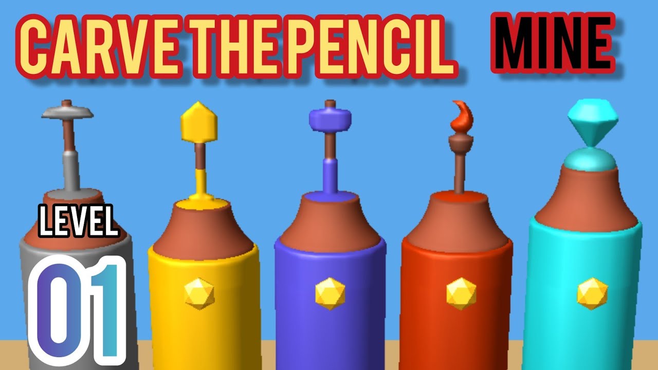 Carve the Pencil Mine Level 1 PICKAXE 🪓 YouTube