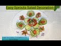 Easy Sprouts Salad Decoration idea For Class U.K.G l Salad Decoration Competition For Class U.k.G l
