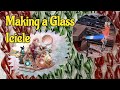 How i make a glass icicle ornament step by step lampworking techniques revealed