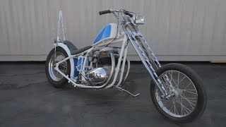 Painting A Bsa Chopper Motorcycle With Rattle Bomb Aerosol Cans Flake Pearl Kandy