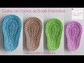 Suelas de Crochet para bebé