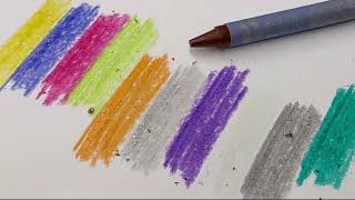 Do you see diamonds or glitter? 💎 Crayola Glitter Crayons ❤️ COLORING BOOK for ADULTS 🎨