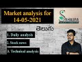 Market analysis for 14/05/2021 in telugu.#Intraday​​trading​​​​​​#stock​​news​​​​​​#market​​analysis
