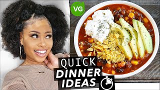 FIRE 15MINUTE VEGAN DINNER IDEAS! [super easy]