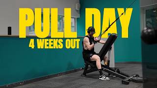 PULL DAY  4 weeks out | Why dropping reps doesn't mean muscle loss