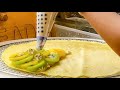 japanese street food -  fruit crepes    クレープ