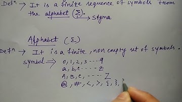 Strings and alphabets | TOC | HINDI| by Niharika Panda
