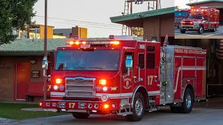 PHXFD. Engine 17 & Rescue 17 Responding