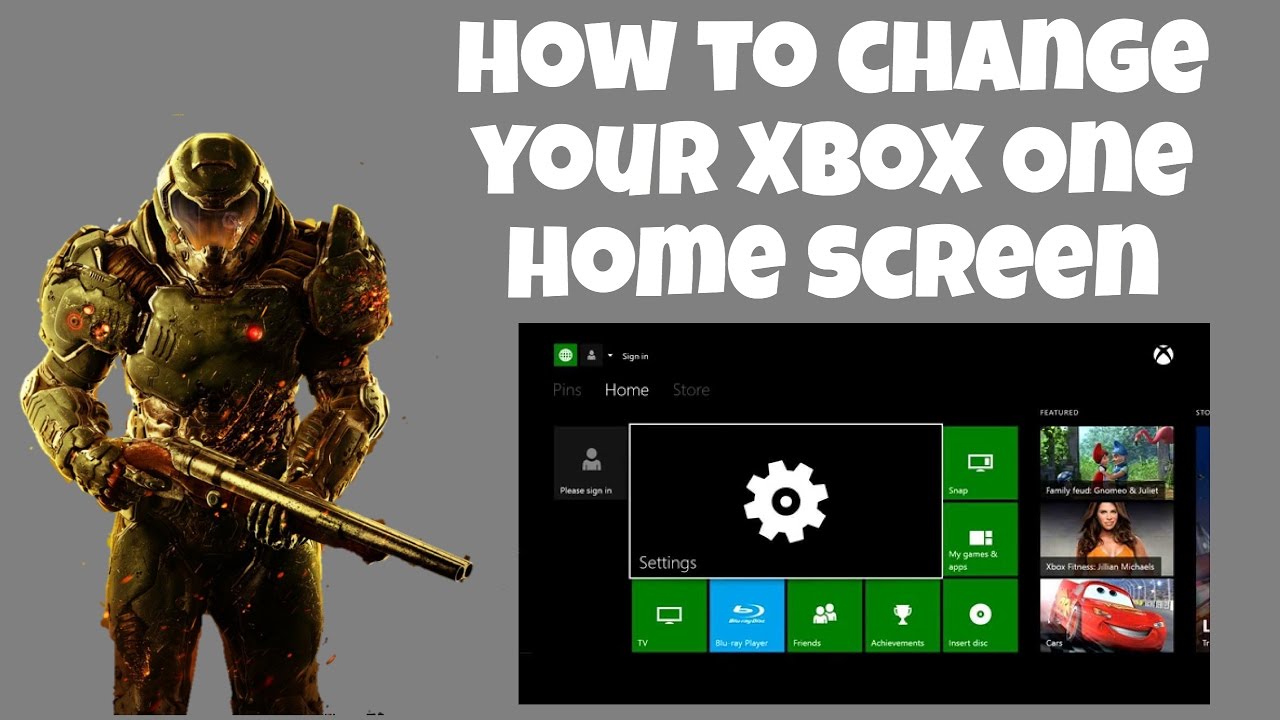 HOW TO Change Your XBOX ONE Home Screen YouTube