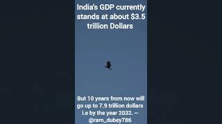 Indias GDP will go up to 7.9 Trillion Dollars by 2032. ?