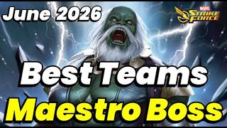 MAESTRO Boss SECRETS! BEST TEAMS to MAX Pts NOW! Battleworld | JUNE 2026 | MARVEL Strike Force