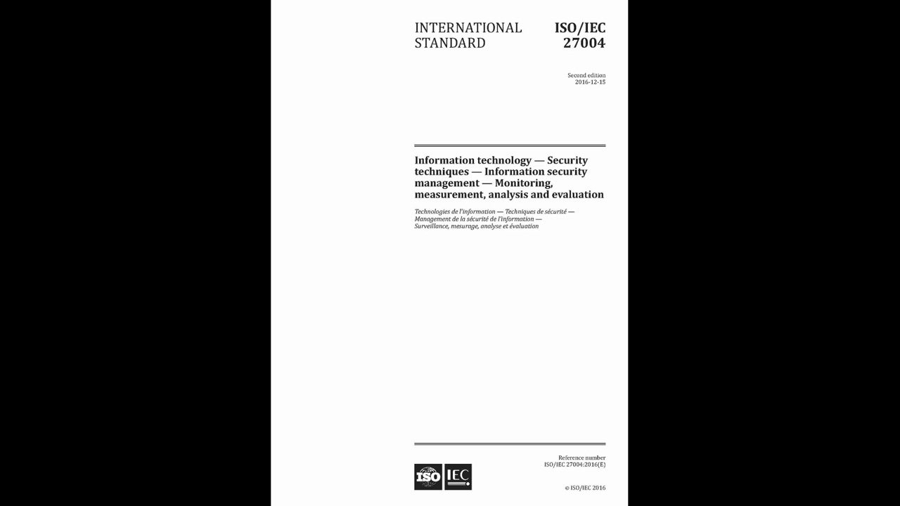 ISO 27004 2016 Annex B