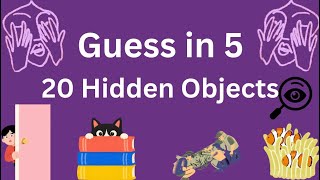 Can You Find All 20 Hidden Objects 👀 | Guess in 5