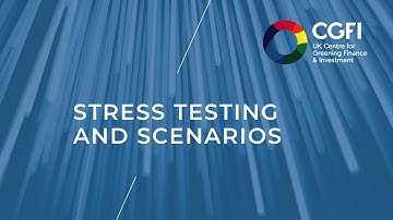 Our work: stress testing and scenario analysis