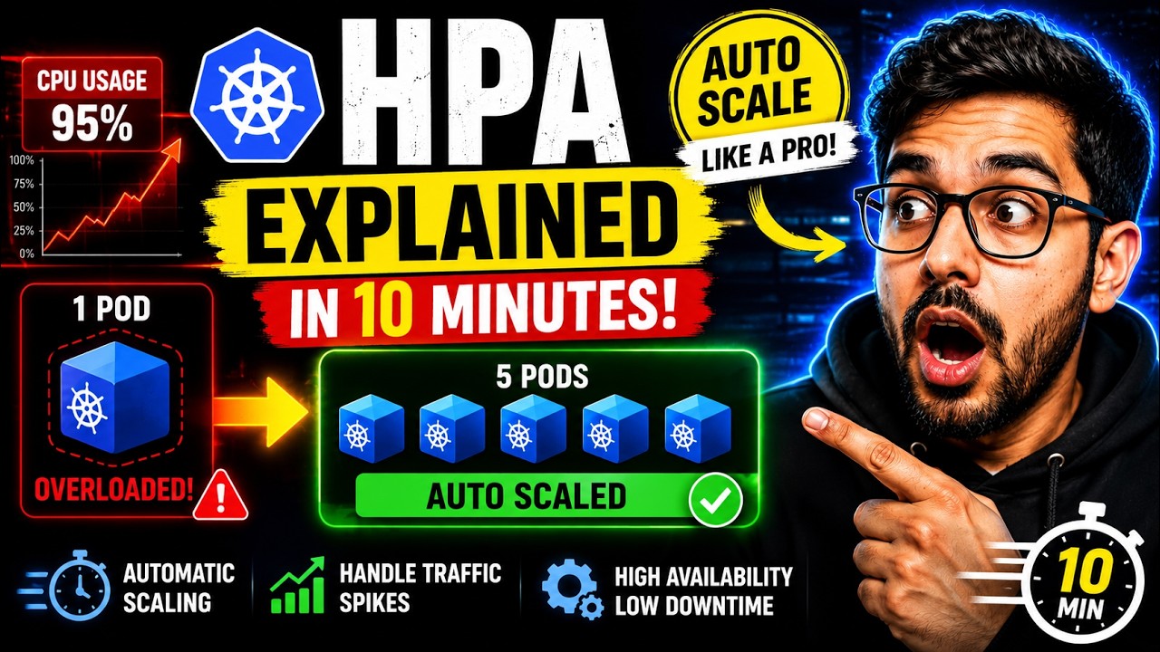 🚀 Horizontal Pod Autoscaling in Kubernetes | Master HPA in 10 Minutes ...